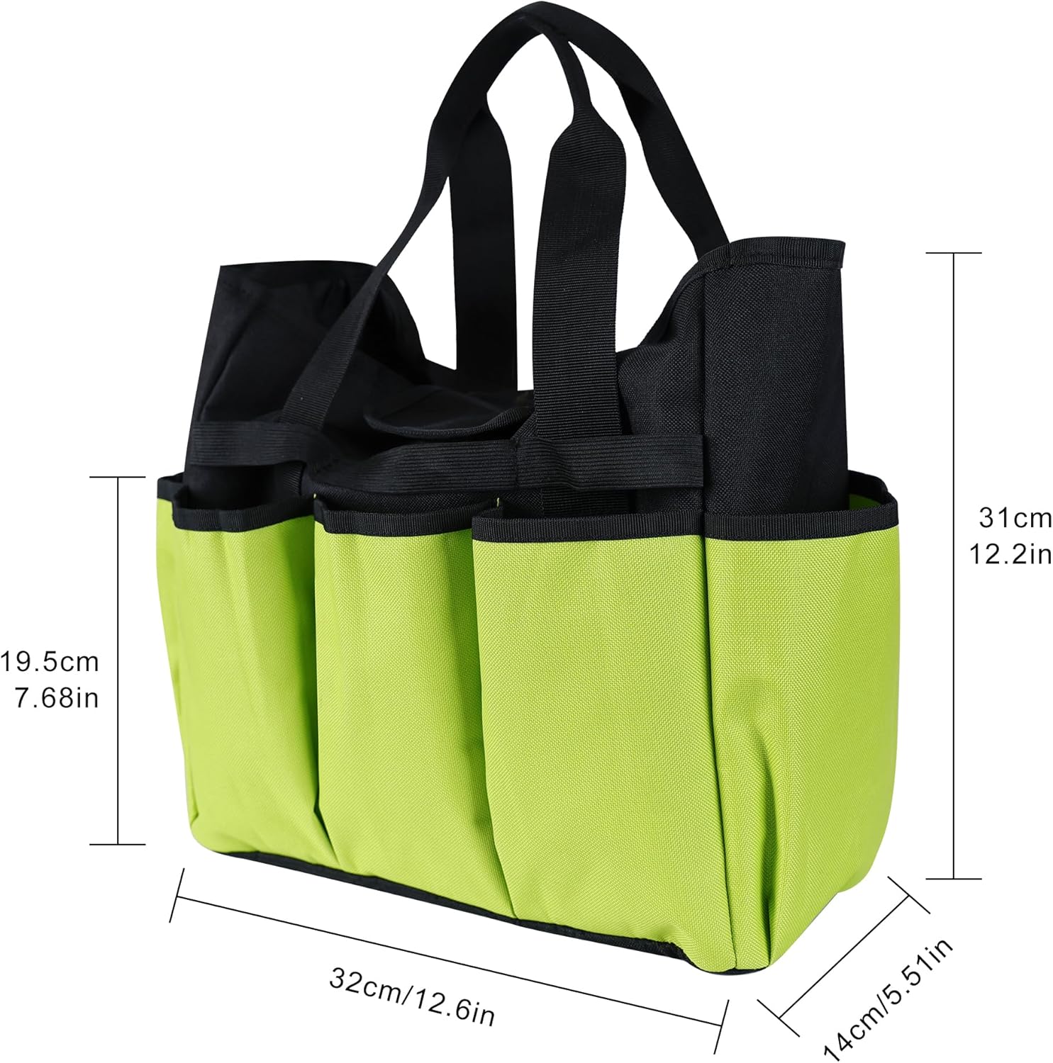Portable Garden Tool Bag with 16 Pockets & Handle, Durable Waterproof Garden Tote Bag for women & Men, 900D Heavy Duty Gardening Tool Organizer and Storage Bags for Indoor & Outdoor - Image 2