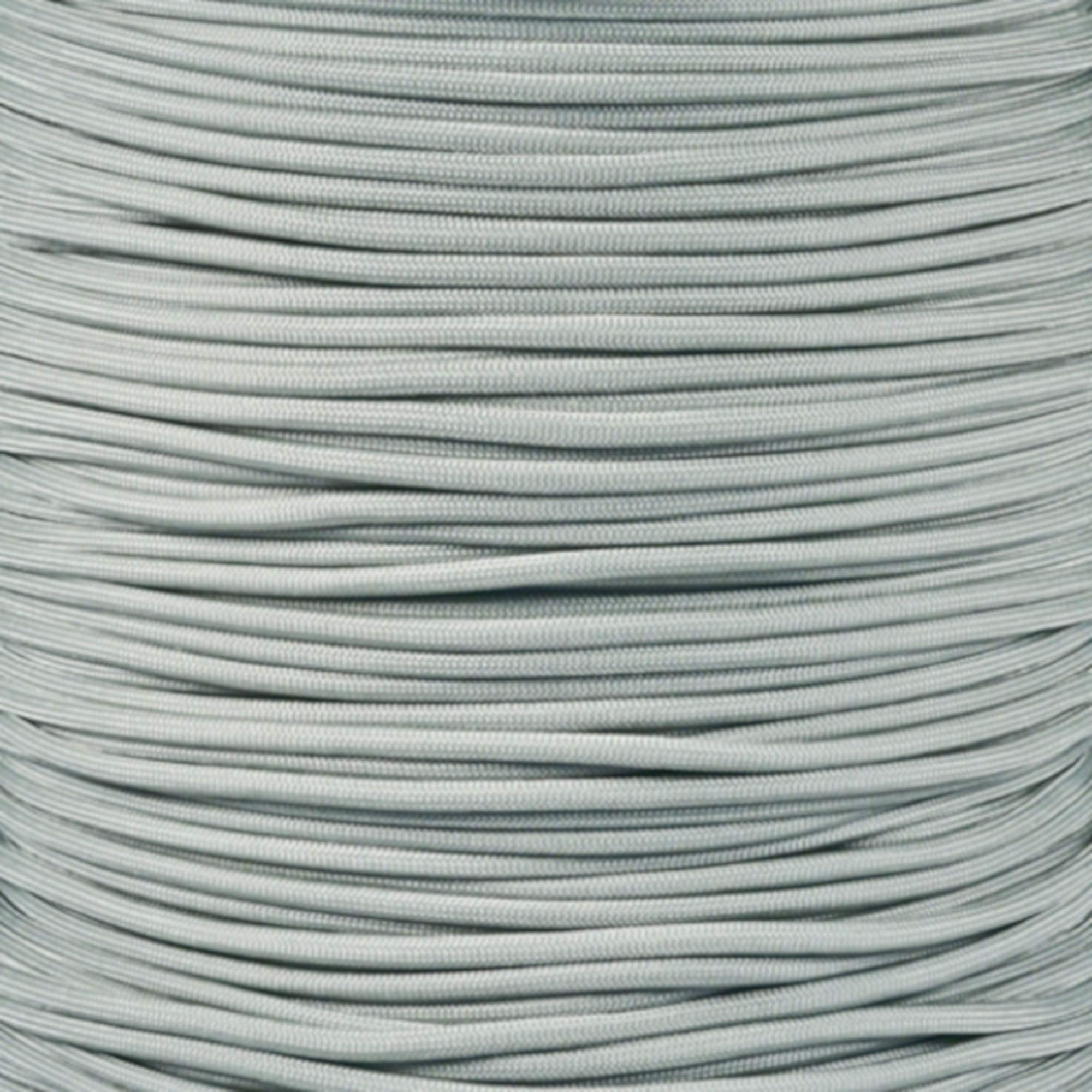 PARACORD PLANET 100 Feet Nylon 550lb Type III 7 Strand Paracord Silver Grey