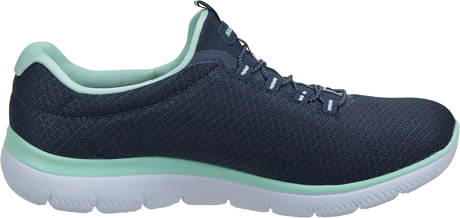 Skechers Women's Summits Sneaker 5 Navy/Aqua