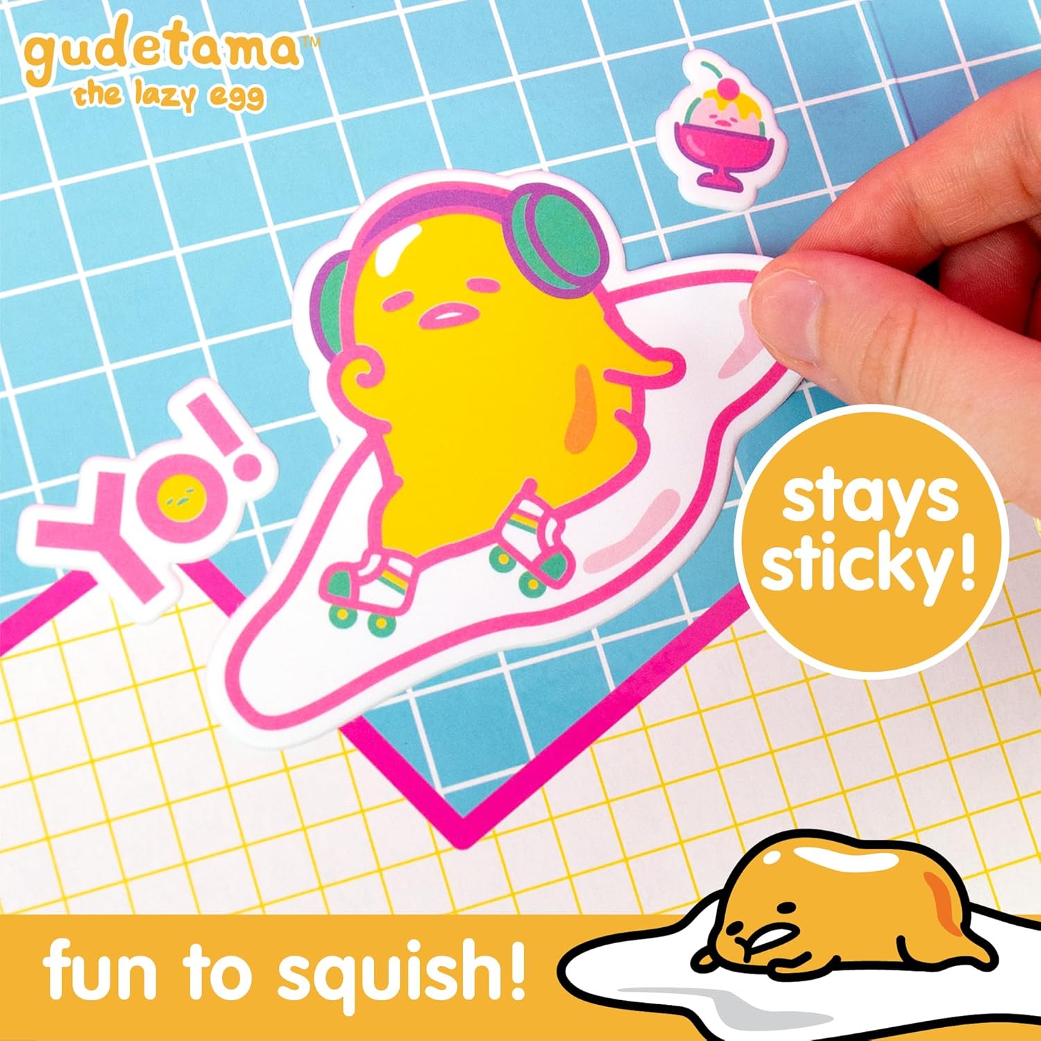Gudetama The Lazy Egg Puffy Sticker Playset
