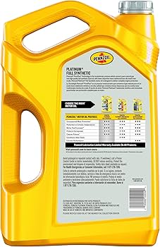 Amazon | Pennzoil 550038111 プラチナSAE 0W-20 完全合成潤滑油 - 5