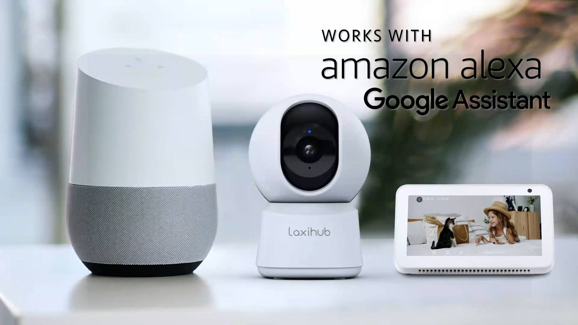 LAXIHUB Pet Kamera Mit App - 1080P WiFi Haustierkamera Mit Nachtsicht