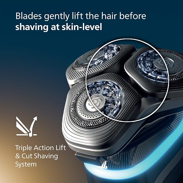 Philips Shaver i9000 Prestige, Wet & Dry Electric Shaver, Dark Slate, Razor with Skin IQ Technology, Triple Lift & Cut System, 360 Rotating Dual SteelPrecision Blades, Beard Styler, Model XP9202/33 - 3