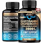 Glucosamine Chondroitin MSM Collagen | HSA | Joint Support Supplement 2800 mg | Made in USA | FSA Approved Product Items | Flexibility Nutritional Vitamins | For Men & Women, 240 Capsules