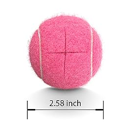 HPWFHPLF Precut Tennis Balls for Walkers, 4 PCS Heavy Duty Long Lasting Glide Balls - Precut for Easy Installation, Universal Felt Pads for Walker Legs & Furniture, Floor Protectors (Pink)