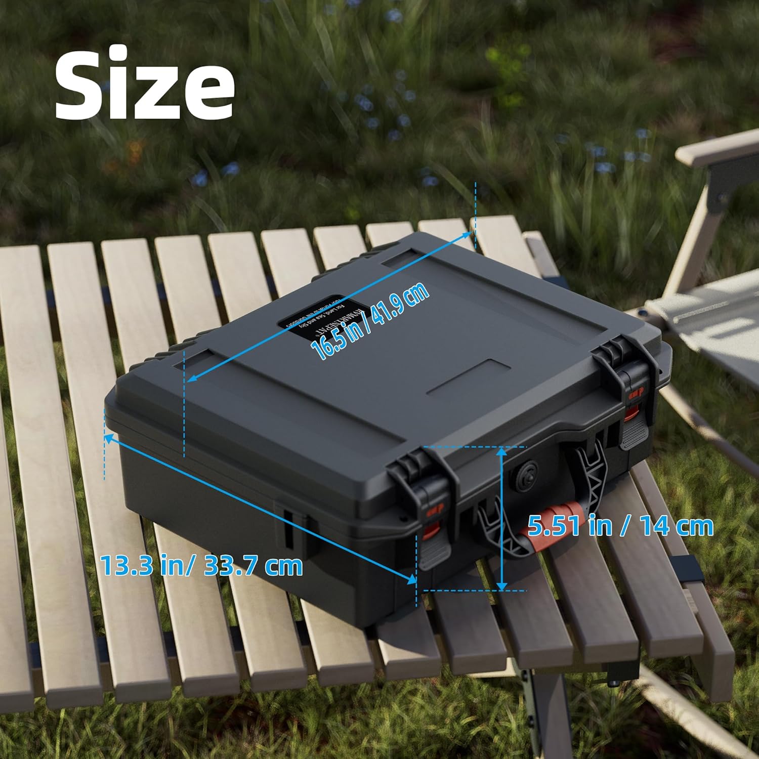 Starlink Mini Case Travel Black IP67 Waterproof Hard Case for Starlink Mini Portable Shockproof Star Link Accessories Storage Box for Outdoor Camping Hiking