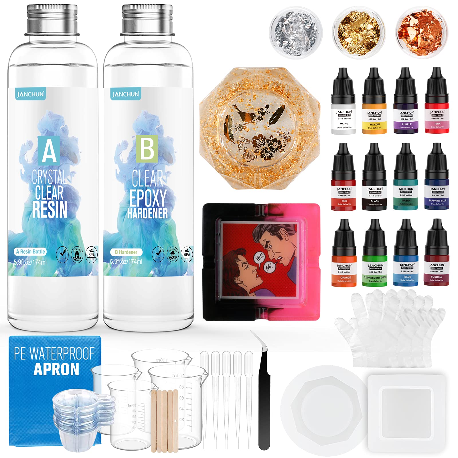 Buy Silicone Resin Molds with Epoxy Resin,JANCHUN Epoxy Resin Crystal