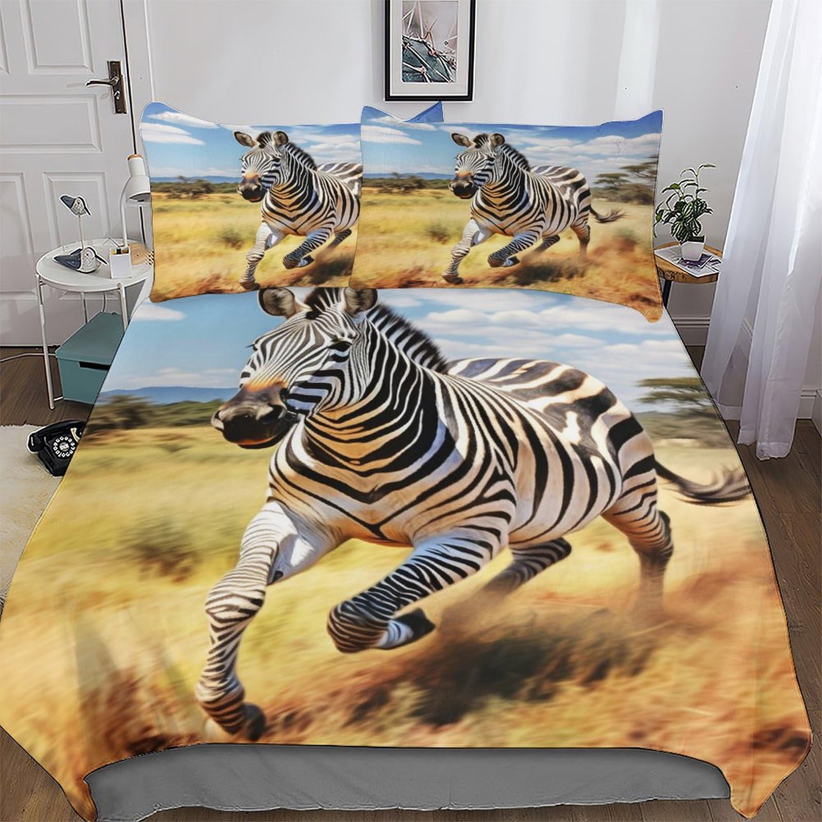 Funda nórdica infantil de cebra para renovar el cuarto juvenil con estilo animal print