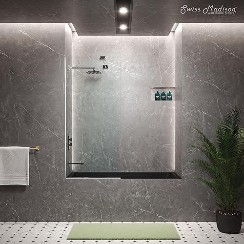 Miniatura 133 de Swiss Madison Voltaire - Bañera de alcoba de drenaje a mano izquierda de 60 x 30 pulgadas Bisque Brillante