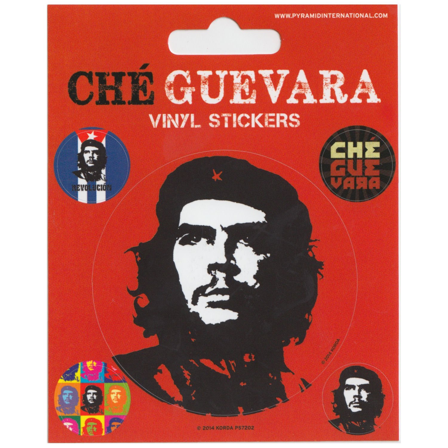 Pyramid International Multi-Colour "Che Guevara Vinyl Stickers, 10 X 12.5 Cm