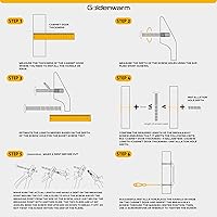 Vista 5 de Goldenwarm - Paquete de 5 tiradores de cajones de acrílico de 3 pulgadas, manijas doradas para gabinete de acrílico, tiradores de gabinete