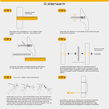 goldenwarm 10 Pack Gold Cabinet Knobs Dresser Knob for Drawer Hardware Handles and Luxury Pulls for Cabinets Zinc Alloy