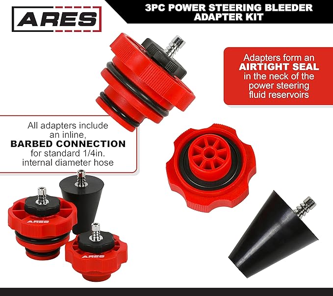 Kit de 3 Piezas de Adaptadores para Dirección Hidráulica ARES 18069 miniatura 3