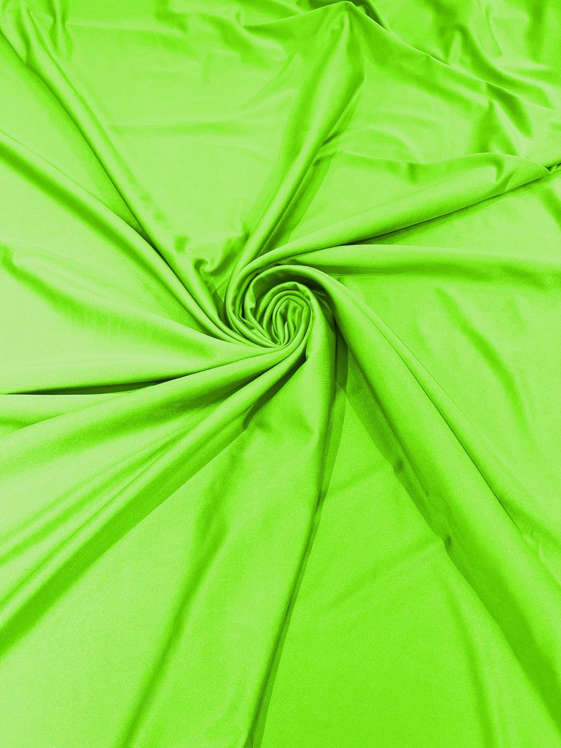 59/60 Wide 80% Nylon 20% Spandex Fabric, Swimwear/Active wear (Neon Lime, 10Yards)