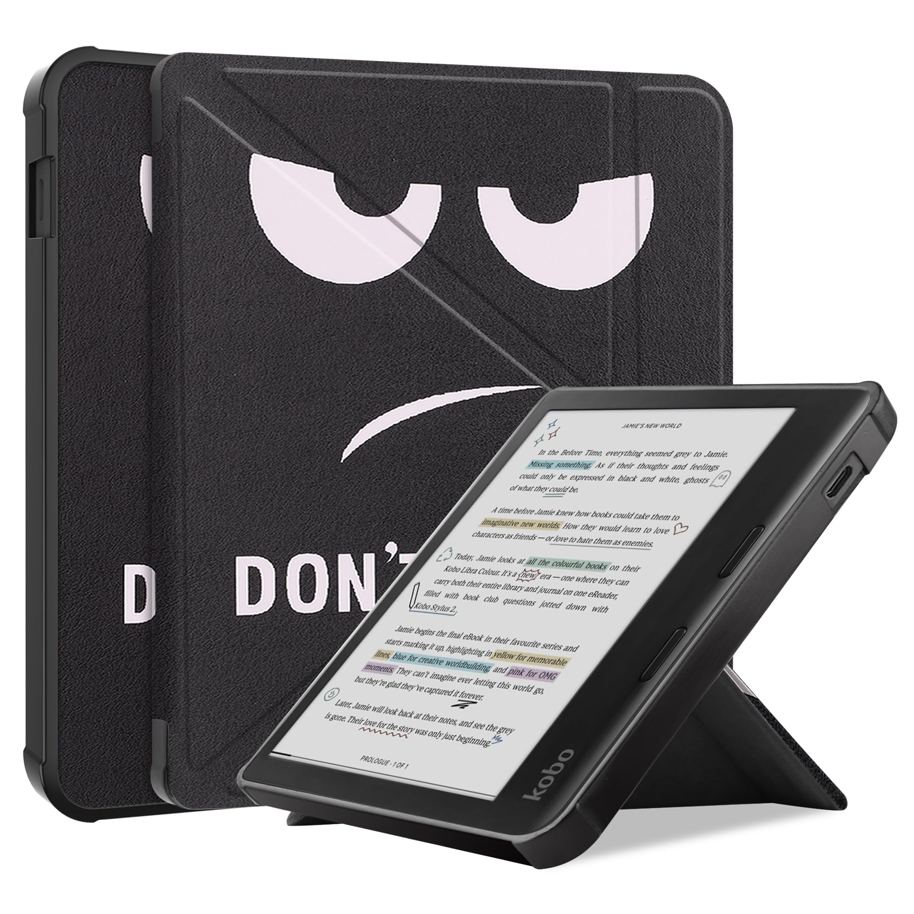 ProElite Cover Case for Kobo Libra 7 inch Case, Smart Transformer Style Flip case Cover for Kobo Libra 7 inch Support Auto Sleep Wake, Don't Touch-picture-21