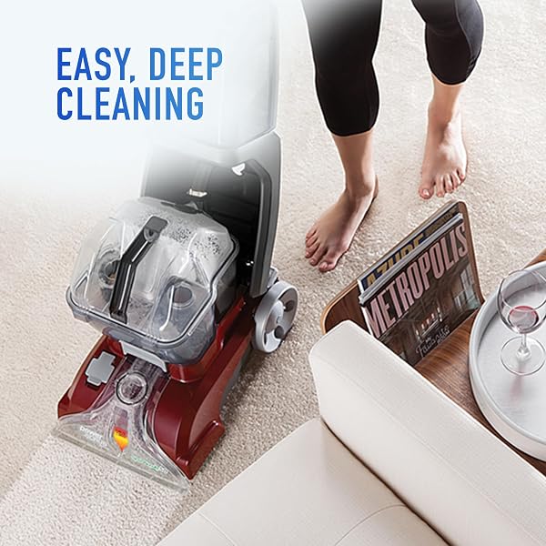 Hoover PowerScrub Deluxe Carpet Cleaner Machine, Deep Cleaning Carpet Shampooer Machine, SpinScrub Brushes, HeatForce Drying, Pet & Upholstery Tools, Pair with Hoover Carpet Cleaner Solution - 4