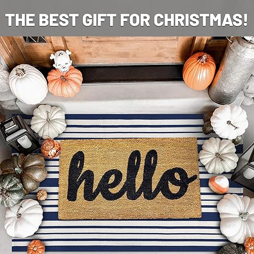 Miniatura 277 de IOHOUZE - Tapete a cuadros estilo búfalo de 5 x 8 pies para interiores y exteriores, lavable, para sala, tapete de bienvenida primavera-verano