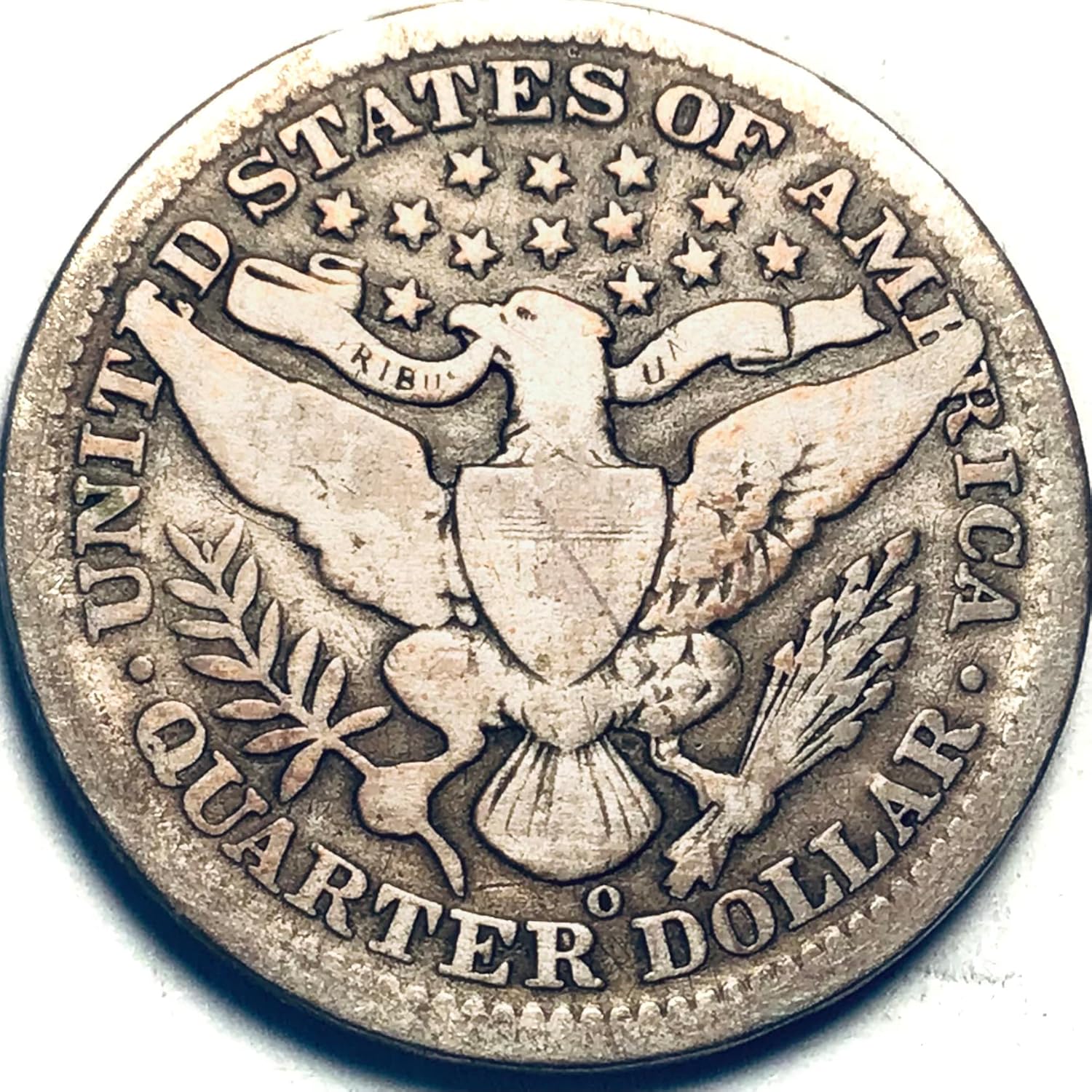 1909 O Barber Liberty Head Silver Quarter Seller Very Good