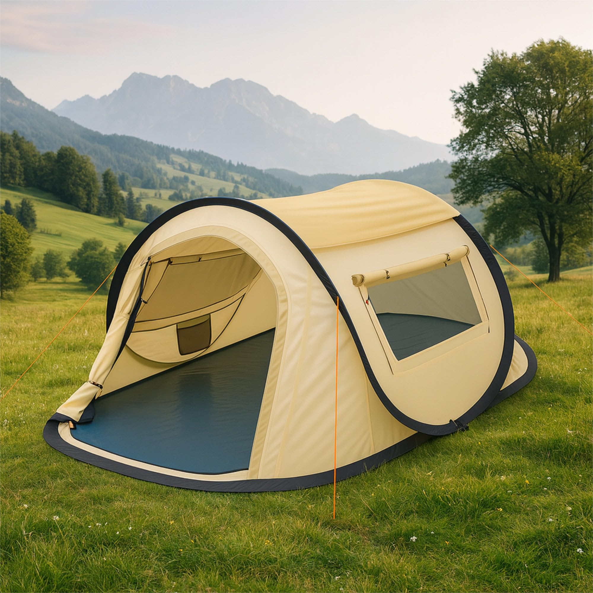 CampFeuer Zelt Quiki für 2 Personen | Wurfzelt Aufbau in 2 Sekunden, Wasserabweisend | Quicktent für Festival, Camping und mehr | Pop Up Zelt, Campingzelt, Automatik Zelt