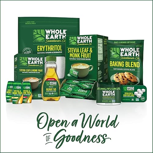 Miniatura 10 de Whole Earth Sweetener Co Edulcorante líquido de frutas Stevia  Monk vainilla botella para apretar 162 onzas líquidas paquete de 12