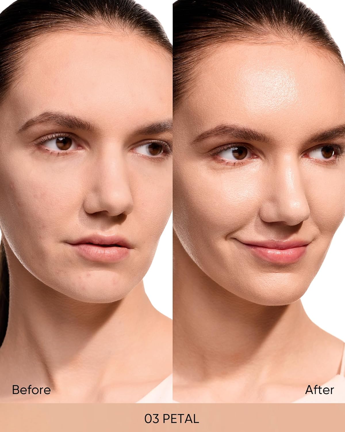 Pink Glow Cushion Foundation #03 Petal| Medium Coverage, Natural Dewy Glow Finish, Moisturizing for Dry Skin, Lightweight, Long-Lasting & Oxidation-Resistant - Image 2