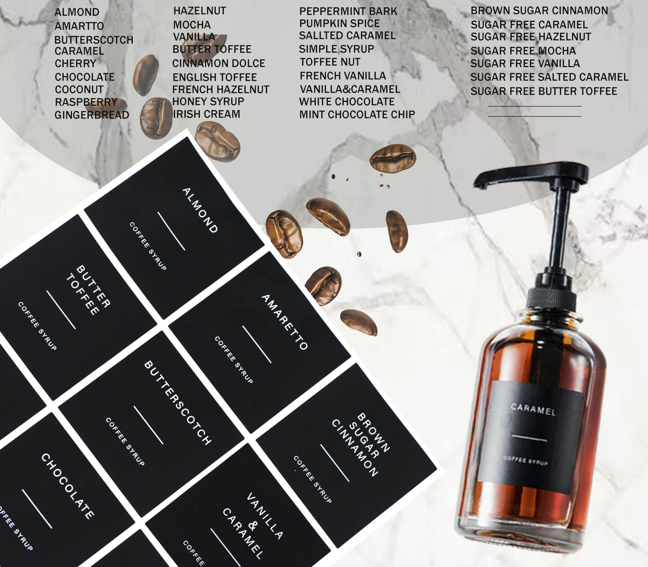 Dispensador de jarabe de café