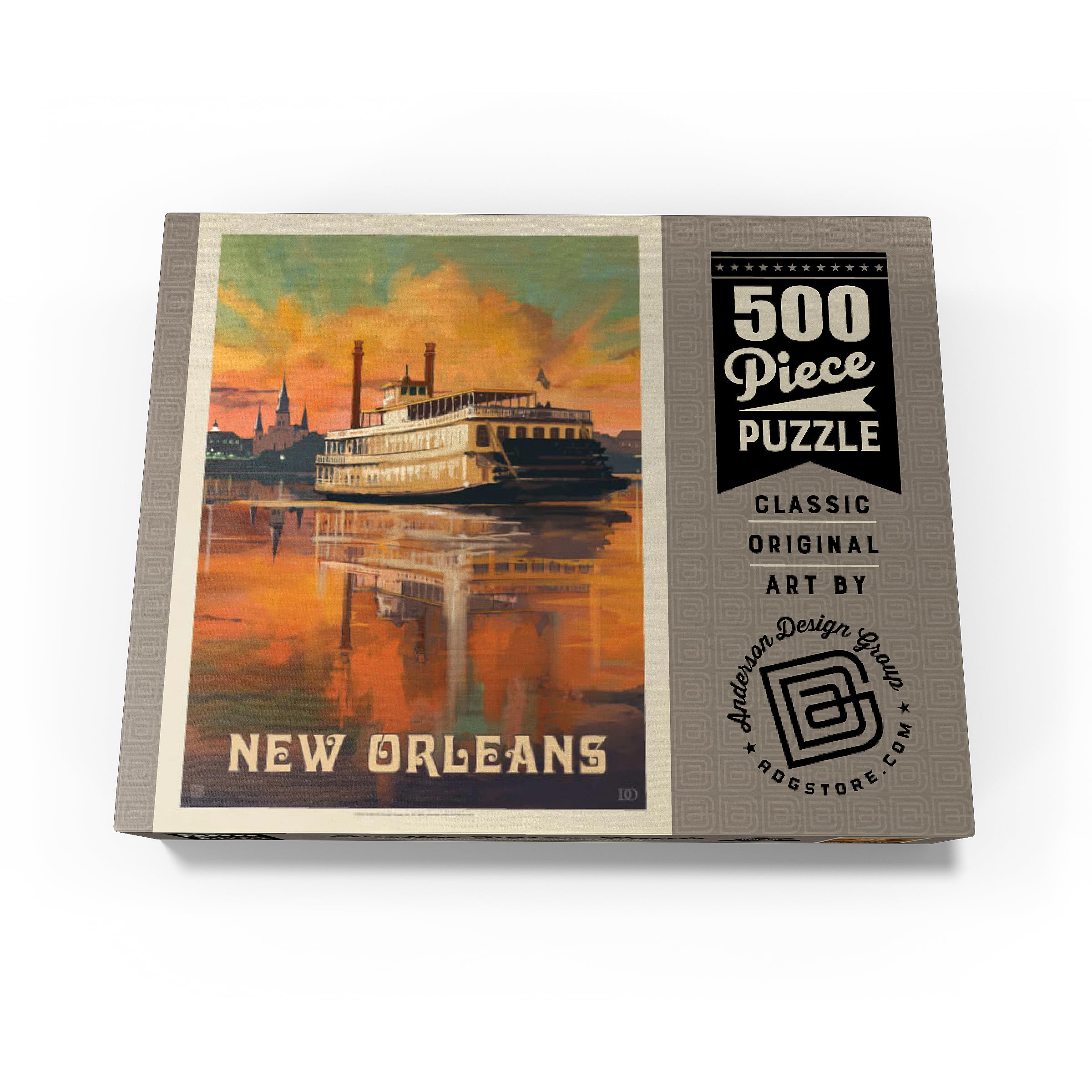 Puzzle MyPuzzle 500 Pièces – Affiche Vintage Nice (48x34 Cm) Anderson Design Group, Made In Germany, Qualité Premium