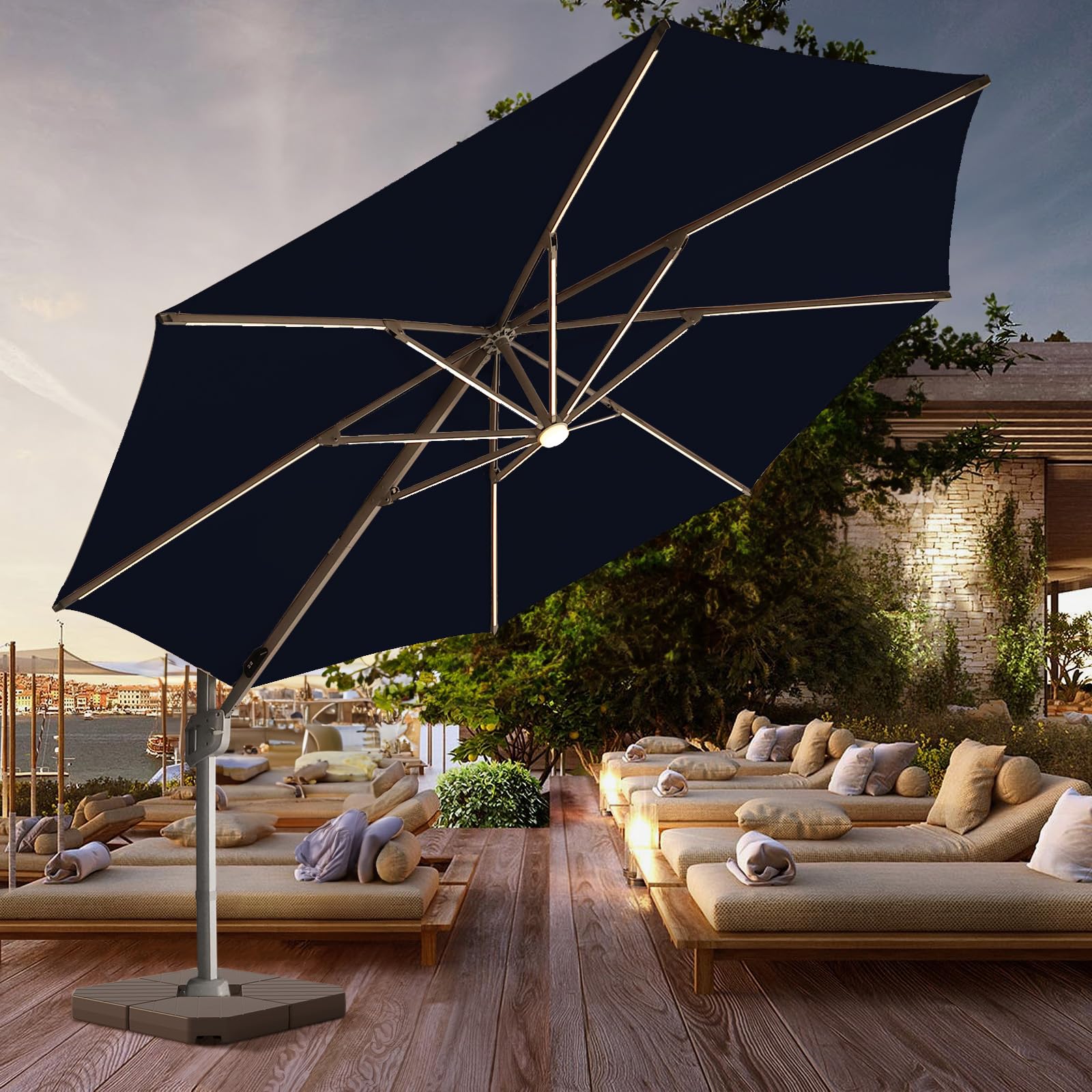 13 foot patio umbrella replacement Replacement Canopy for Zlacuiu 10' X 13' Patio Umbrella