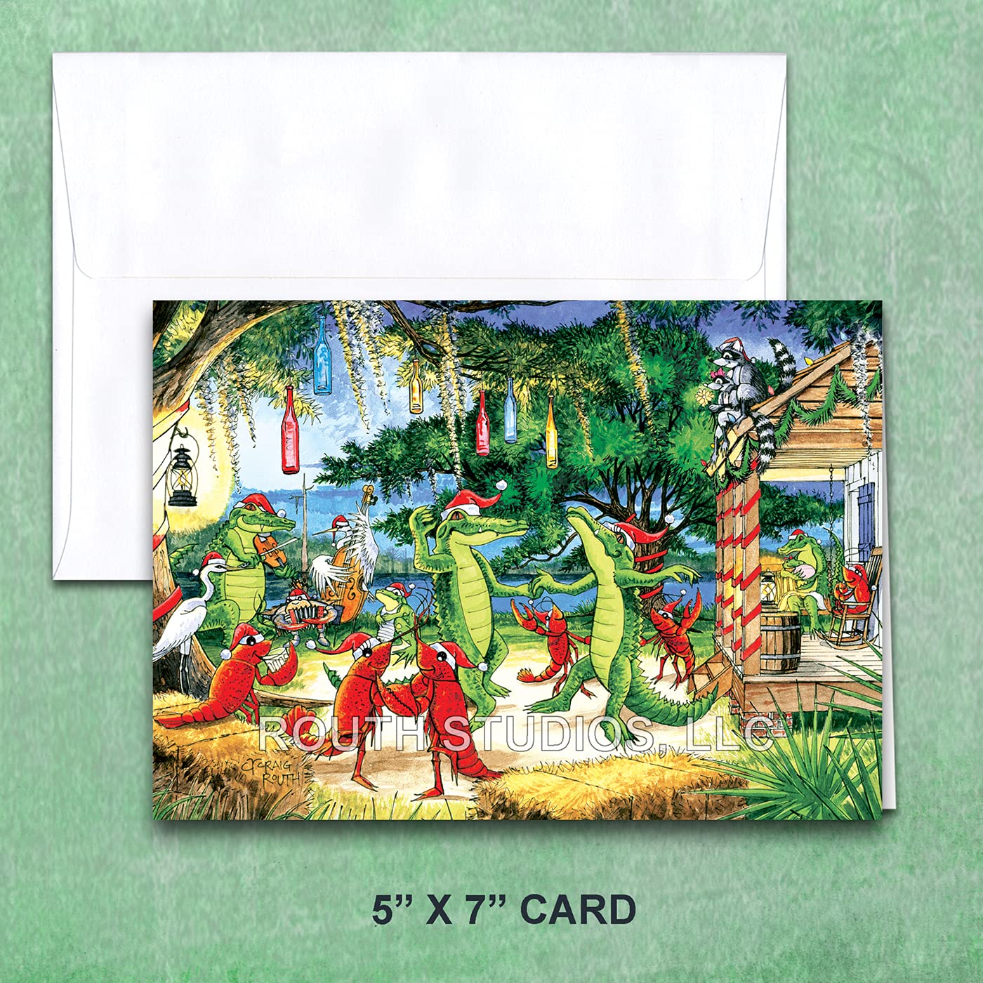 Amazon.com : Louisiana Christmas Card with Recipe - Christmas on the Bayou : Office Products amazon-com-louisiana-christmas-card-with-recipe-christmas-on-the-bayou-office-products