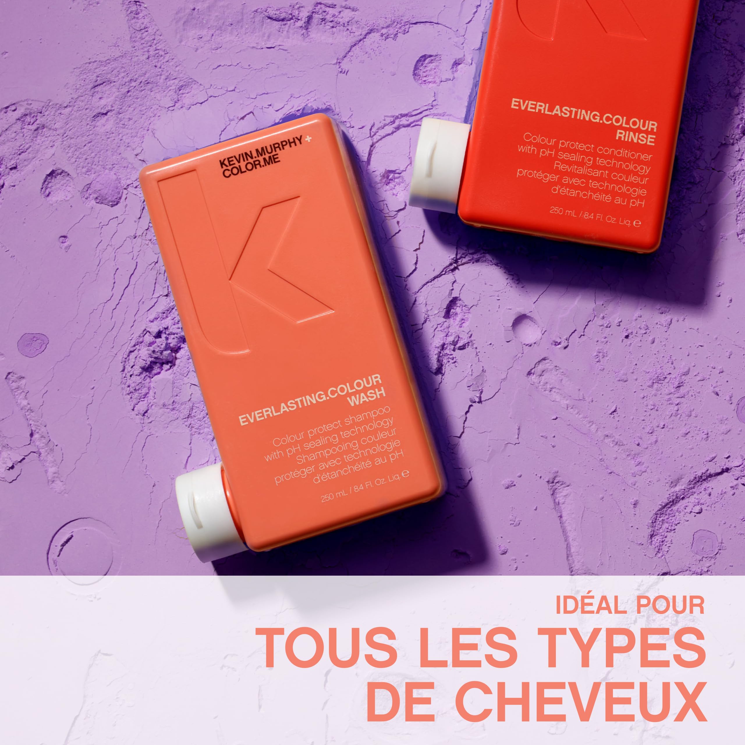 Kevin.Murphy Everlasting.Colour Wash Farbschutz Shampoo, 250ml | Farbschutz-Shampoo für Gefärbtes Haar, pH-Ausbalanciert, Schutz vor Kalkablagerungen, Sulfat- & Parabenfrei