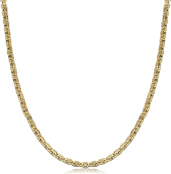 KoolJewelry 14Kイエローゴールド スクエア タイル カットアウト イニシャル ペンダントネックレス (16インチまたは18インチに調整可