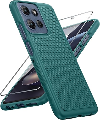 Miniatura 15 de FNTCASE Funda para Motorola Moto G-Power-5G-2024: funda protectora de doble capa resistente para teléfono celular a prueba de golpes con parte