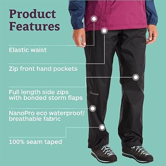 MARMOT Women's Precip Eco Full Zip Pants