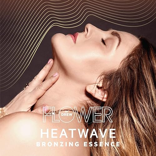 Miniatura 4 de Flower Beauty By Drew Barrymore Heatwave Bronzing Essence - Resaltador líquido + gotas bronceadoras iluminadoras, acabado radiante + brillo natural,