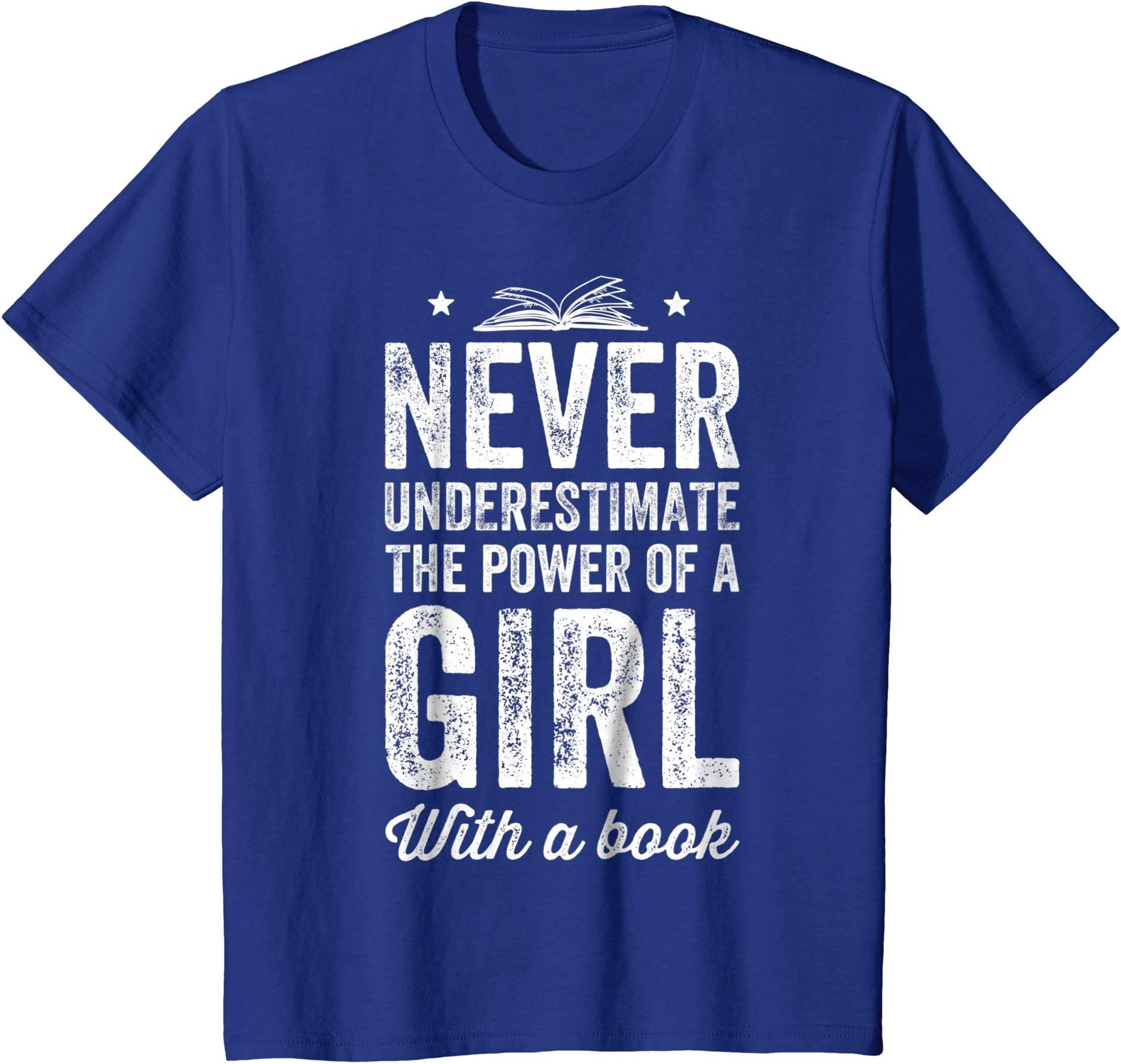 Never Underestimate The Power Of A Girl Book Reading T-Shirt
