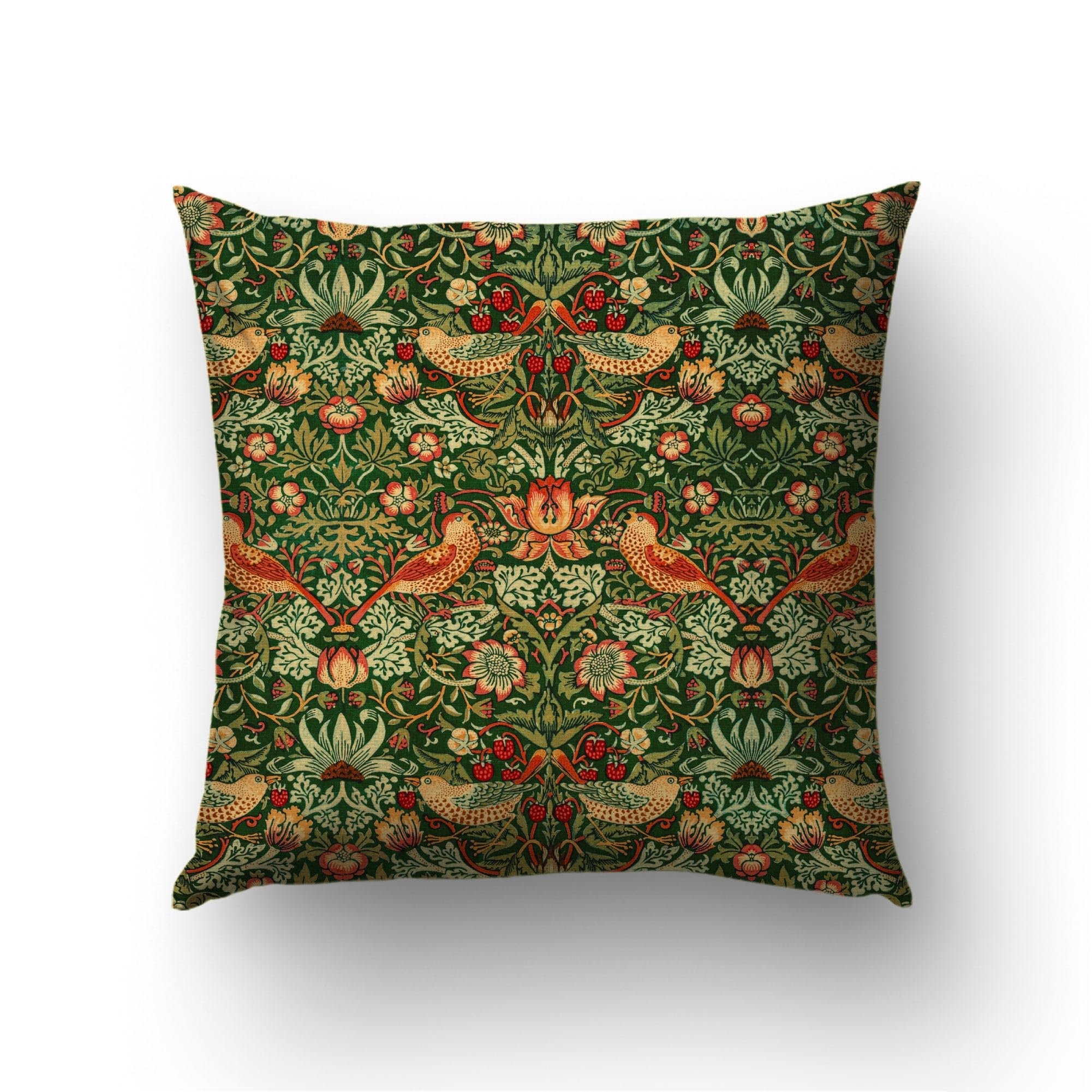 Housse de coussin Voleur de Fraises William Morris polycoton déco maison