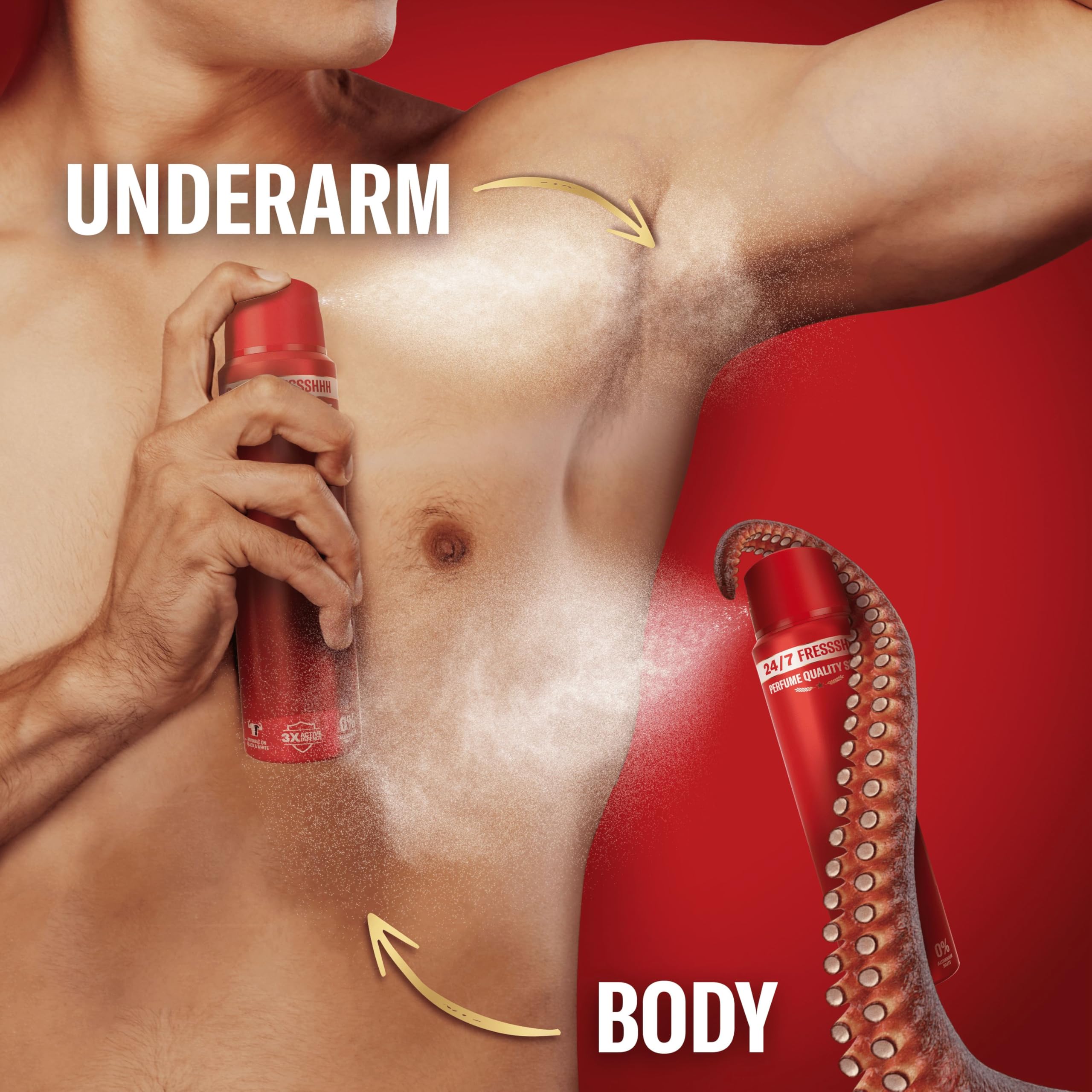 Old Spice Wolfthorn Dezodorant w sprayu dla mężczyzn 150ml, świeżość 24/7 przy codziennym stosowaniu, niewidoczny na czarno-białych ubraniach