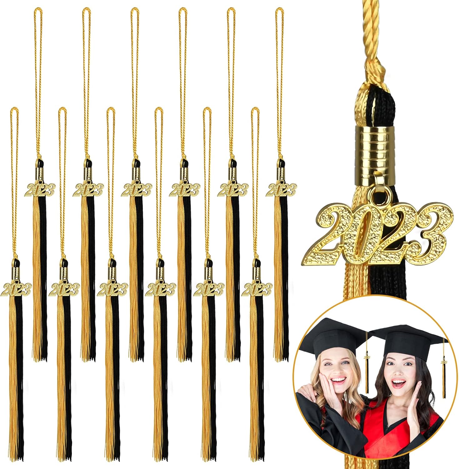 30 Pieces Back to School Tassel with 2023 Charm Graduation