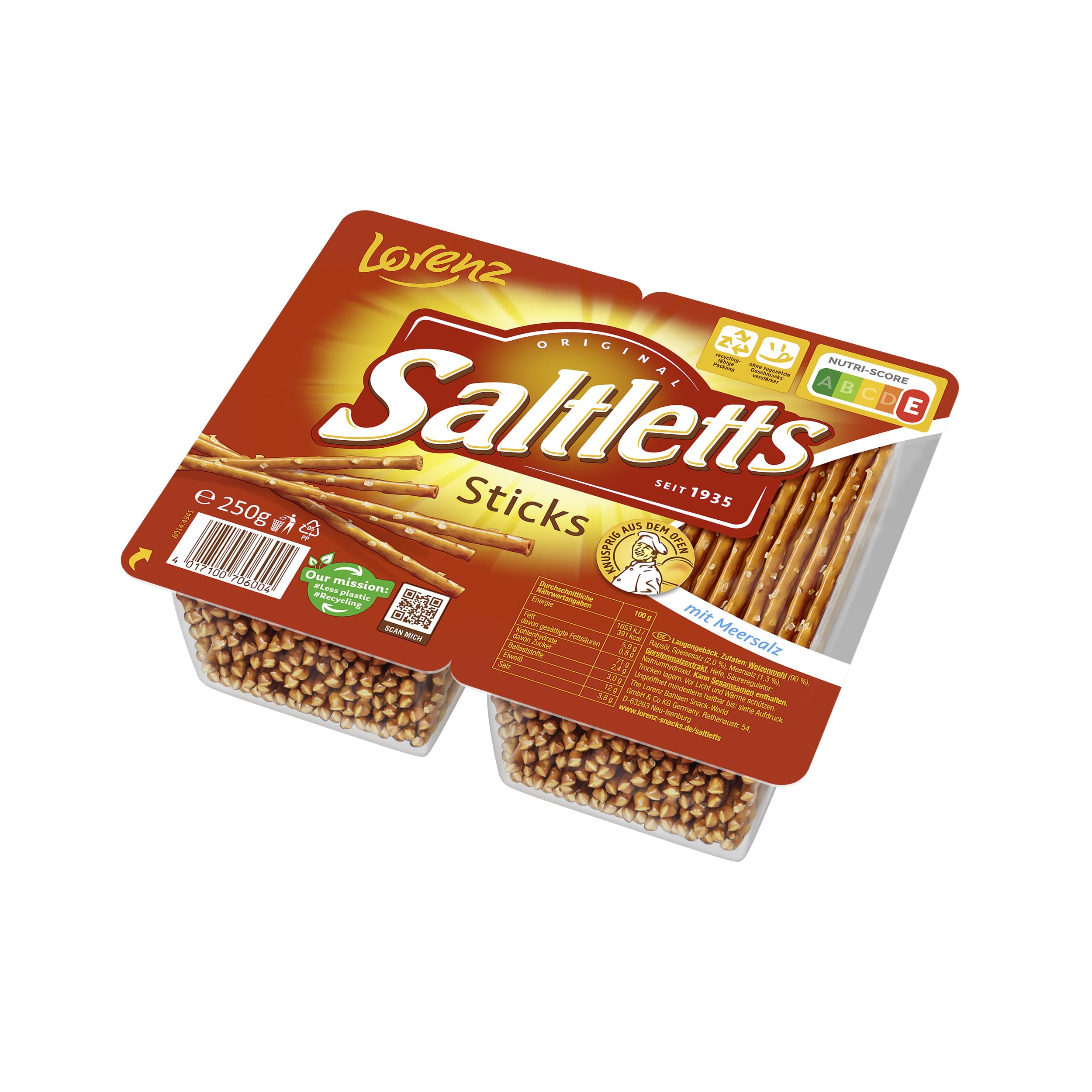 LORENZ | Saltletts Sticks Classic | 18 x 250 g | vegan
