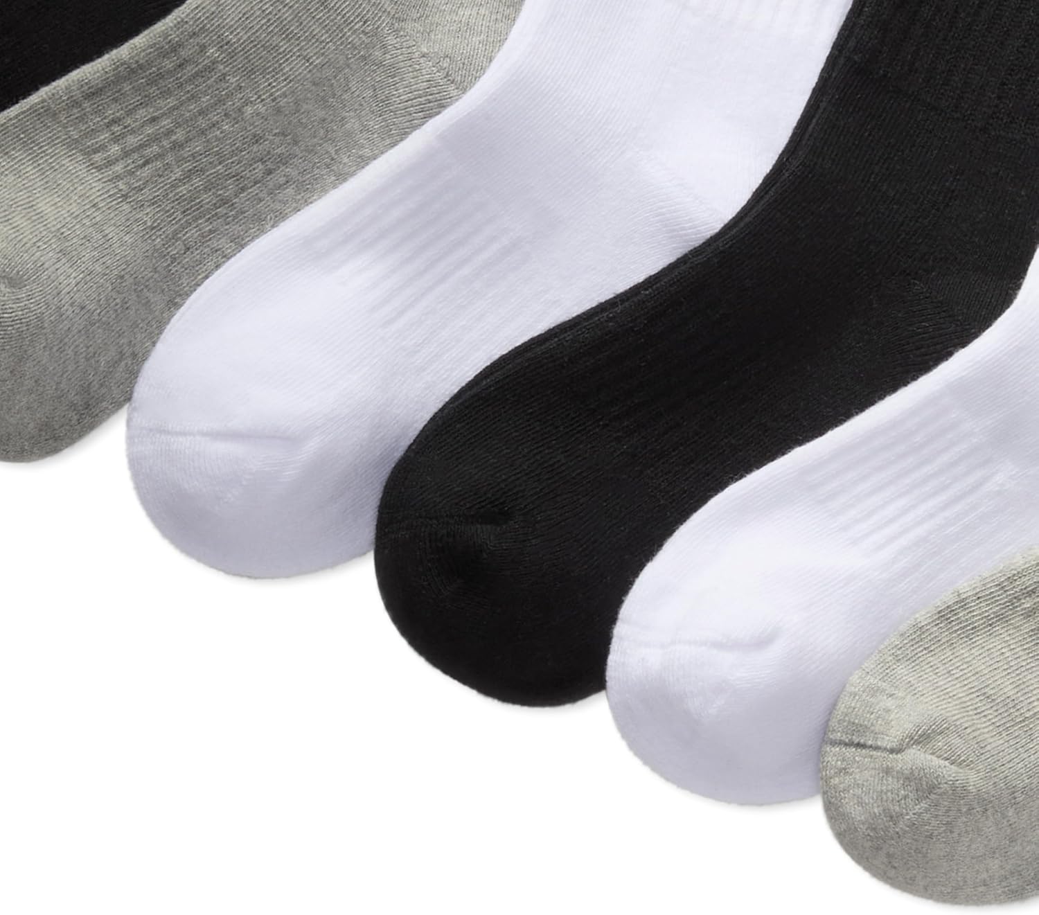 POLO RALPH LAUREN Boys' Athletic Performance Crew Socks (6-Pair) - Image 3