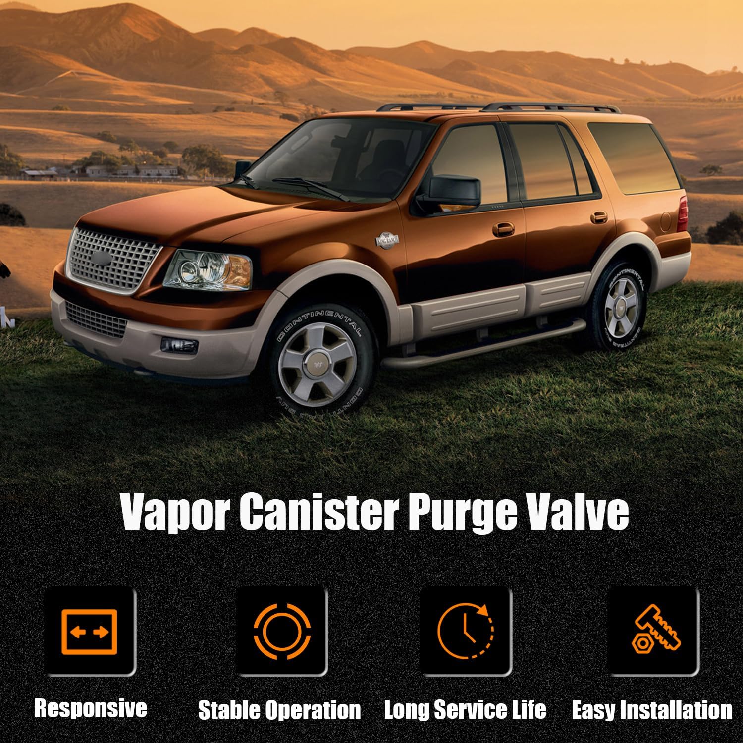 911-228 Vapor Canister Purge Valve Solenoid Fit for Ford Expedition 2005-2006, F-150 2004-2006, Lincoln Mark Lt 2006, Navigator 2005-2006 Replace# CP614, CX2082, Purge Solenoid Valve