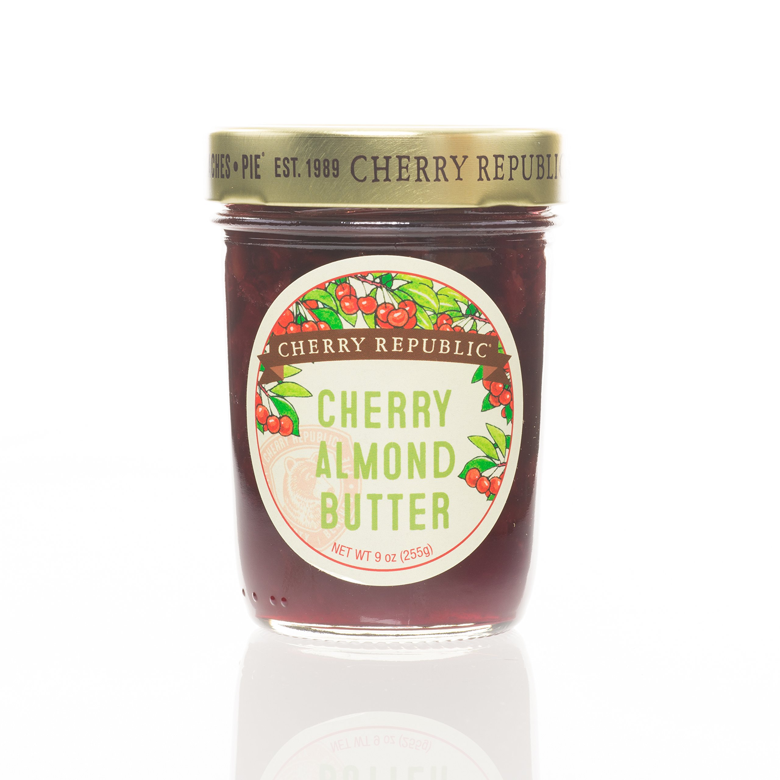 Cherry Almond Butter - Smooth and Flavorful - Healthy - 9 oz Jar