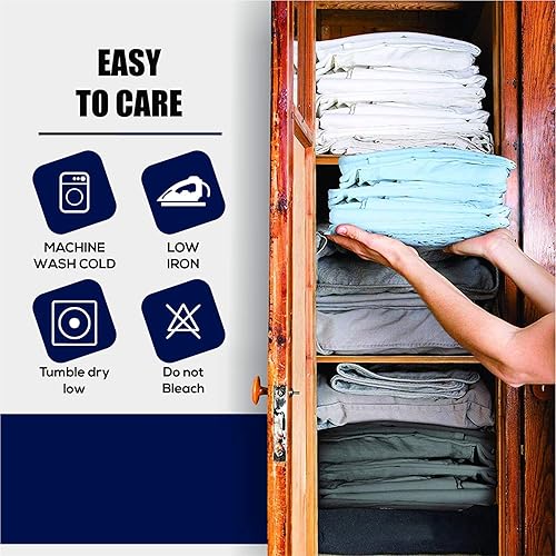 Miniatura 3 de Juego de sábanas de lujo para sofá cama de 600 hilos, algodón Pima de 4 piezas, sofá Queen, color negro, ajuste sólido, bolsillo profundo de hasta 6