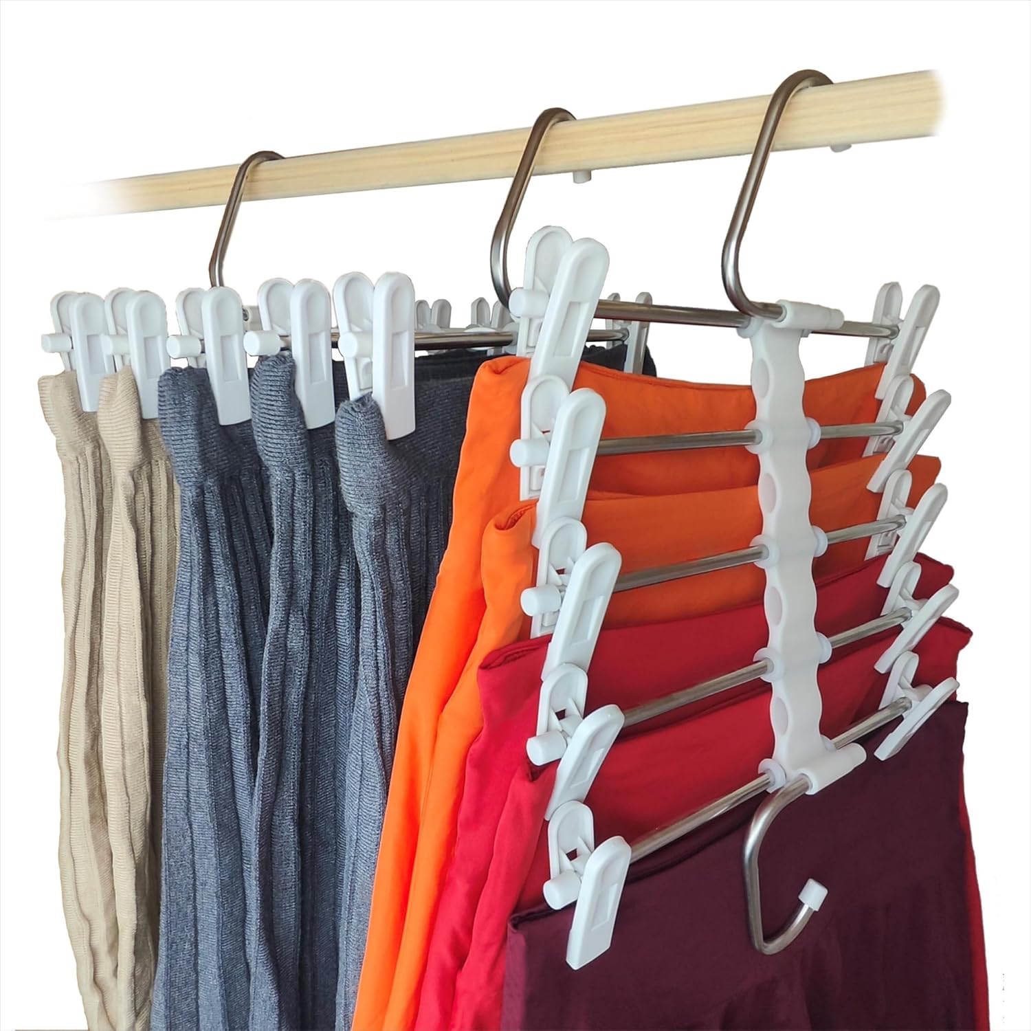 Magic Pants Hangers Space Saving 2 Pack for Closet