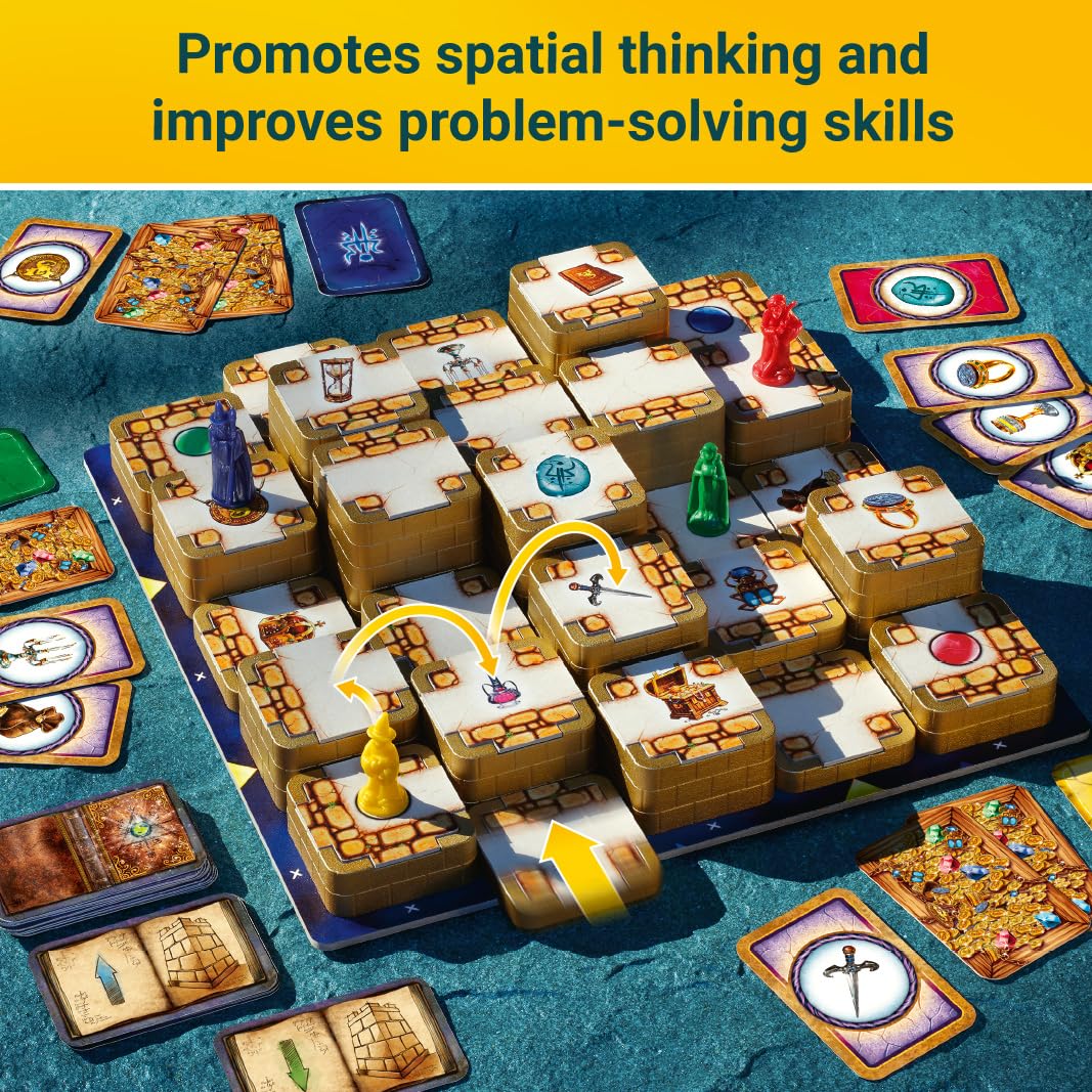 Ravensburger 3D Labyrinth - Moving Maze Family Board Game for Kids & Adults Age 7 Years Up - 2 to 4 Players