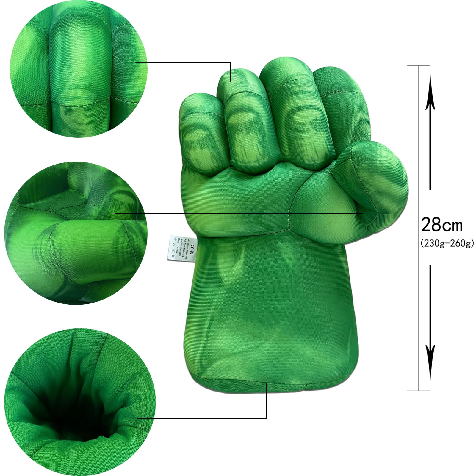 Gants de Boxe Enfant,Cadeau Enfants Cosplay Gants de Peluche Doux Main Poing Jouet,Grand Cosplay Halloween Gants pour Le Carnaval Mascarade et Le Théâtre,Garçon Fille Noël Cadeau d'anniversaire