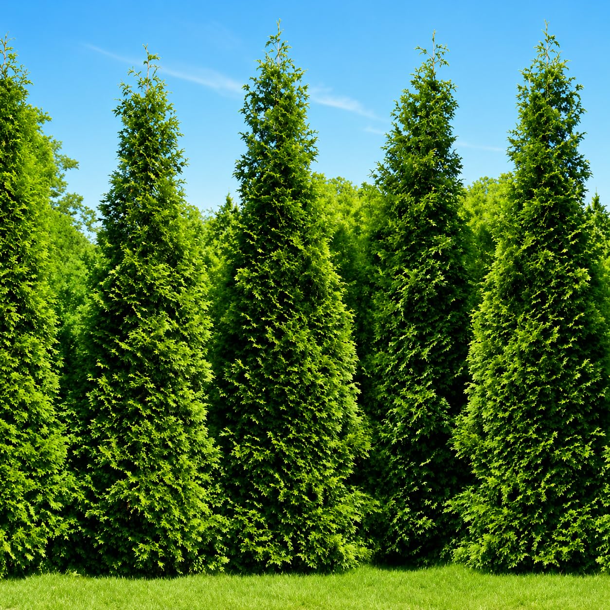 5 Thuja Green Giant Arborvitae