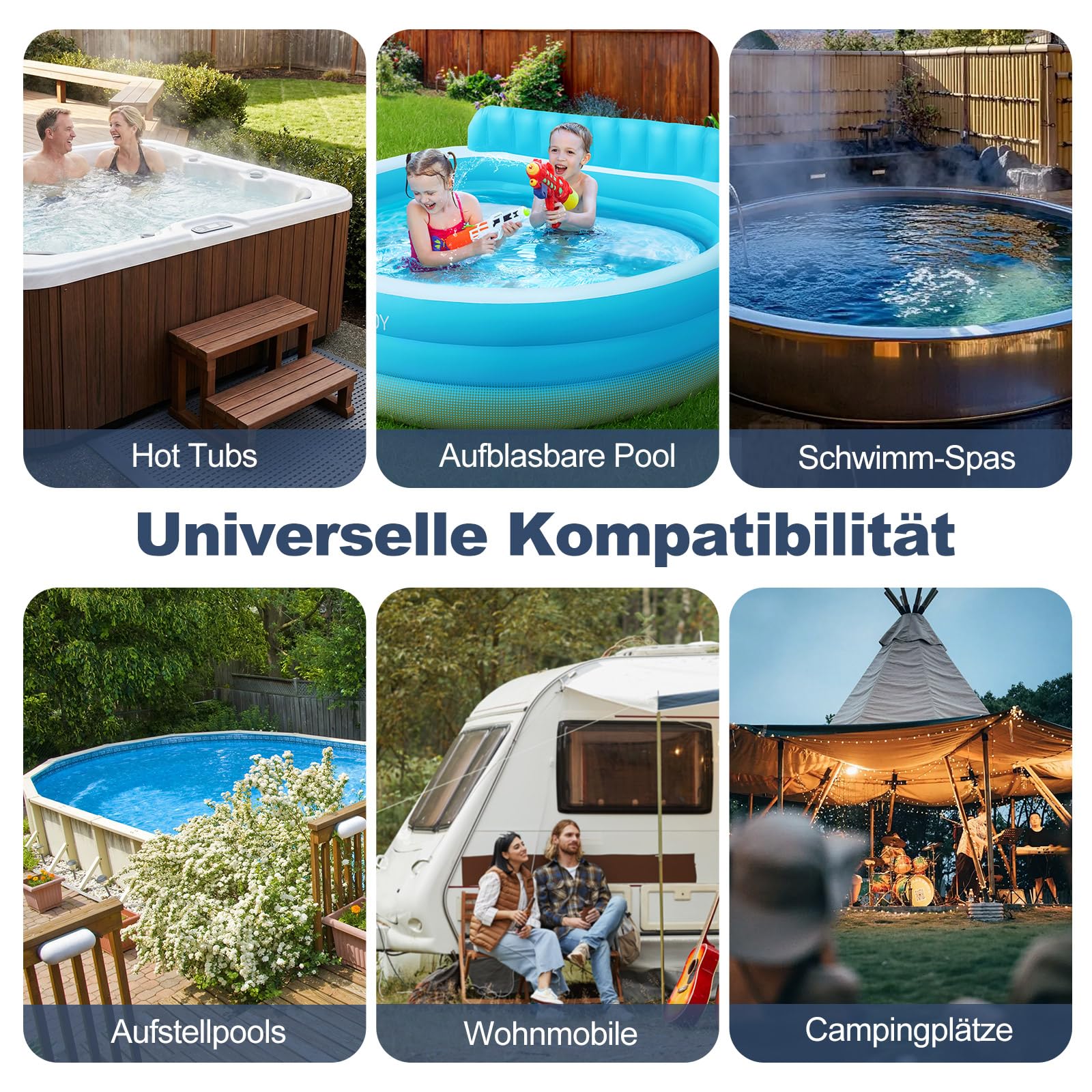 31kW Propangas-Poolheizung – Extrem Schnelles Aufheizen für Aufstellpool, Hot Tub& Spa, Tragbarer Außen-Wassererhitzer mit digitalem Thermostat, integrierter Duschfunktion & Rädern