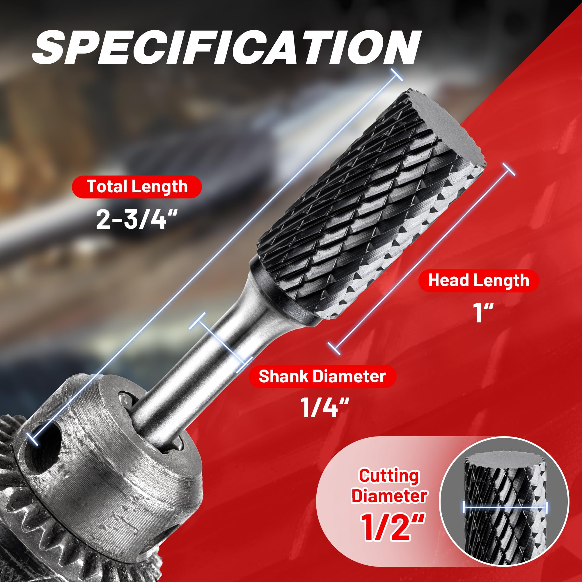 EZARC AlCrN Carbide Rotary Burr Bit (Pro) - Image 2
