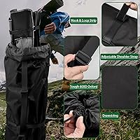 Vista 3 de Xxerciz Bolsa para cuna de campamento, bolsa plegable resistente de 41 pulgadas, bolsa de almacenamiento para la mayoría de cunas y sillas, duradera